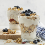 Yogur griego natural con cereales